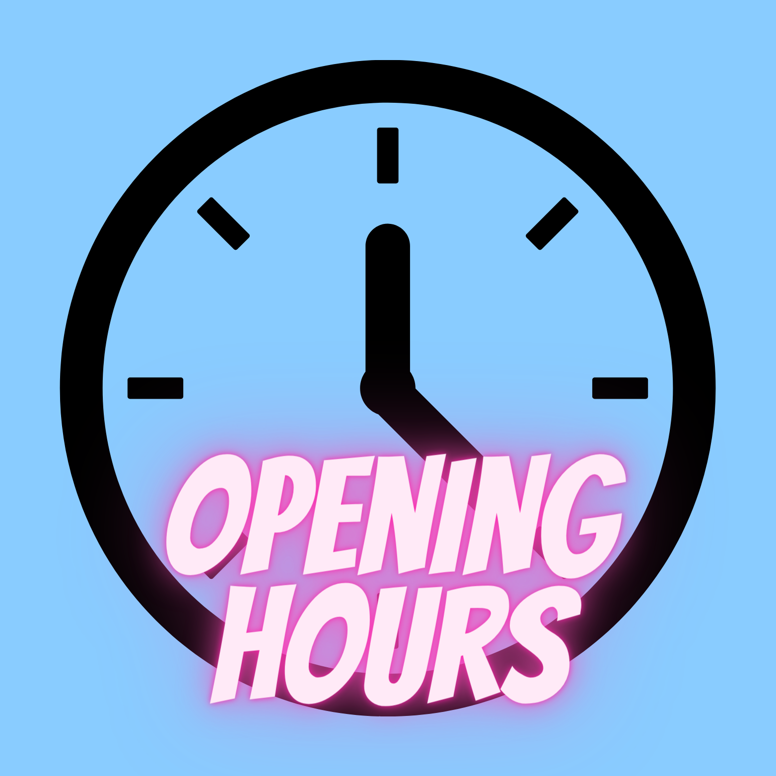 An image showing the opening hours